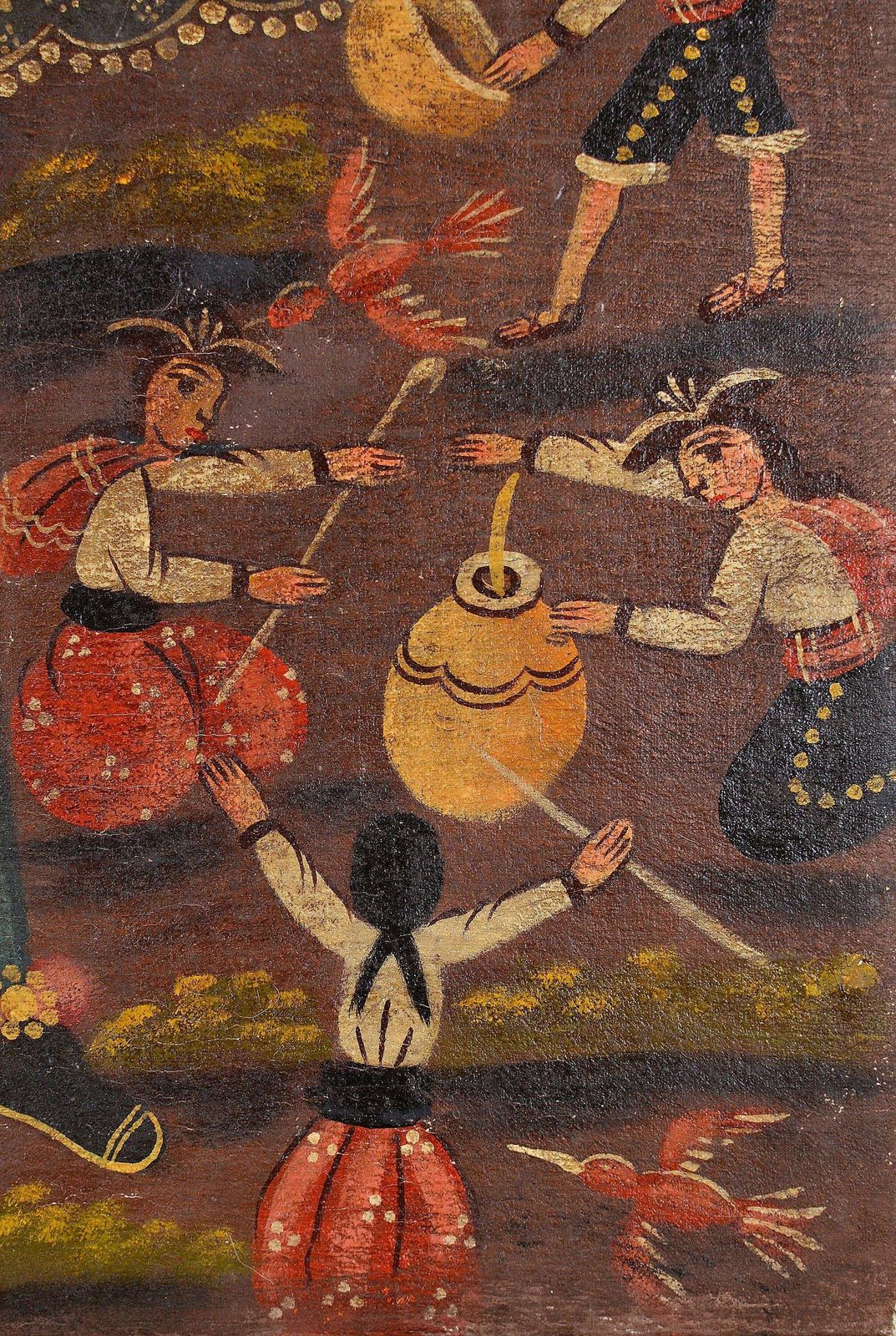 'Saint Isidore The Labourer' Oil On Canvas. 73 X 63 Cm. Colonial School. Cuzco photo Art