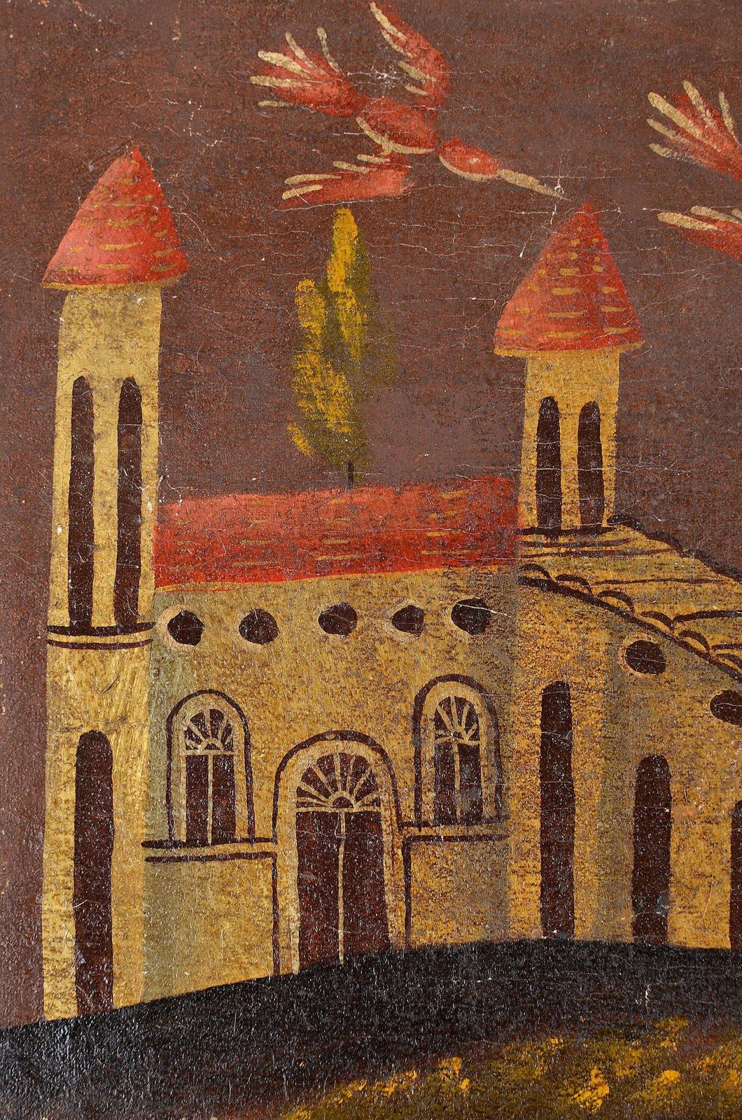 'Saint Isidore The Labourer' Oil On Canvas. 73 X 63 Cm. Colonial School. Cuzco photo vinterior