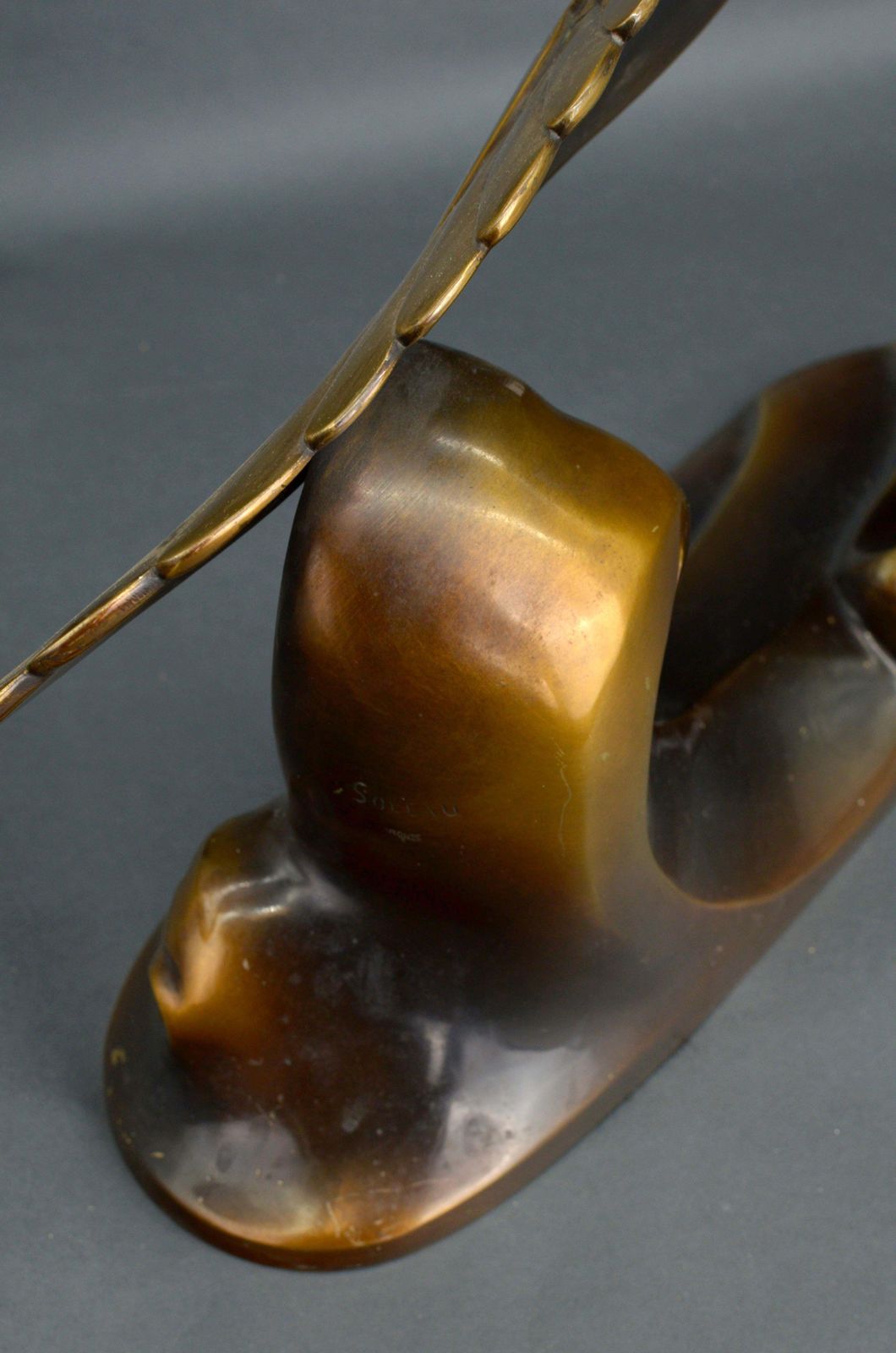 Unknowna. Soleau Gulls Over The Waves. Art Deco. Paris, Bronze, 52x58x25 Cm photo buy