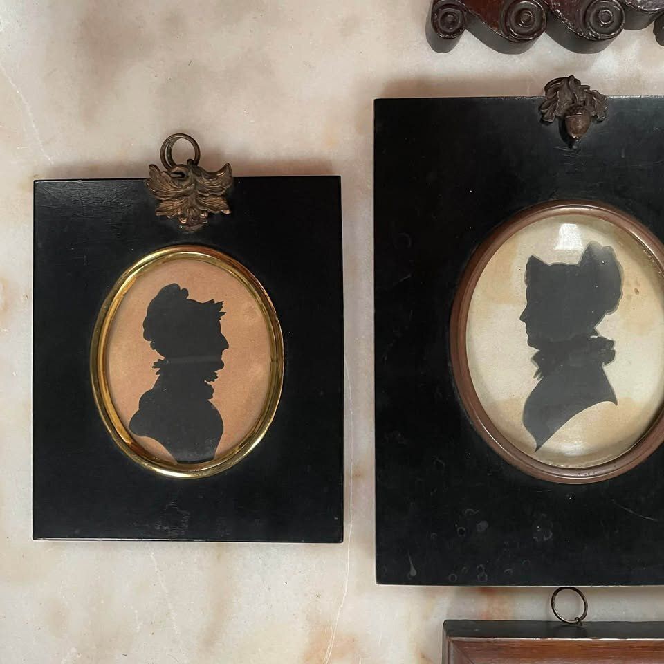 Victorian Family Portrait Silhouette Collection photo furniture