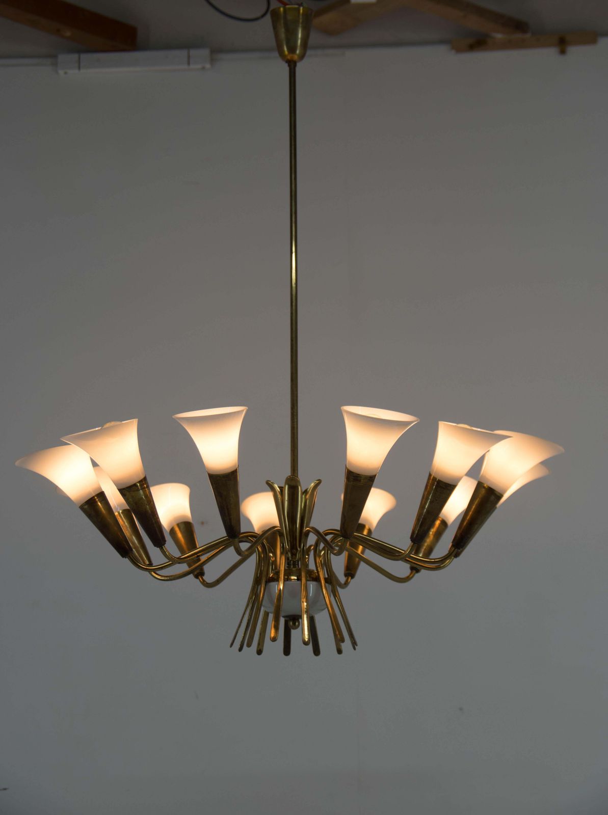 3262.0 Rare Expo 58 Brussels Chandelier By Kamenicky Senov photo