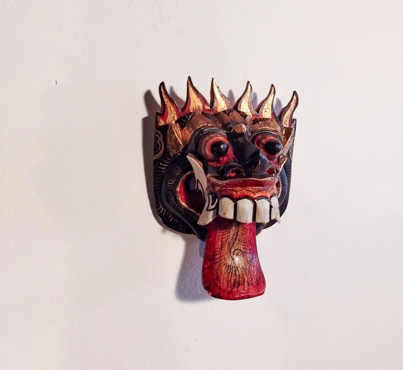 Mid–20th Century Hand Carved Balinese Raksasa Mask, Indonesia, C.1950–1970 photo buy