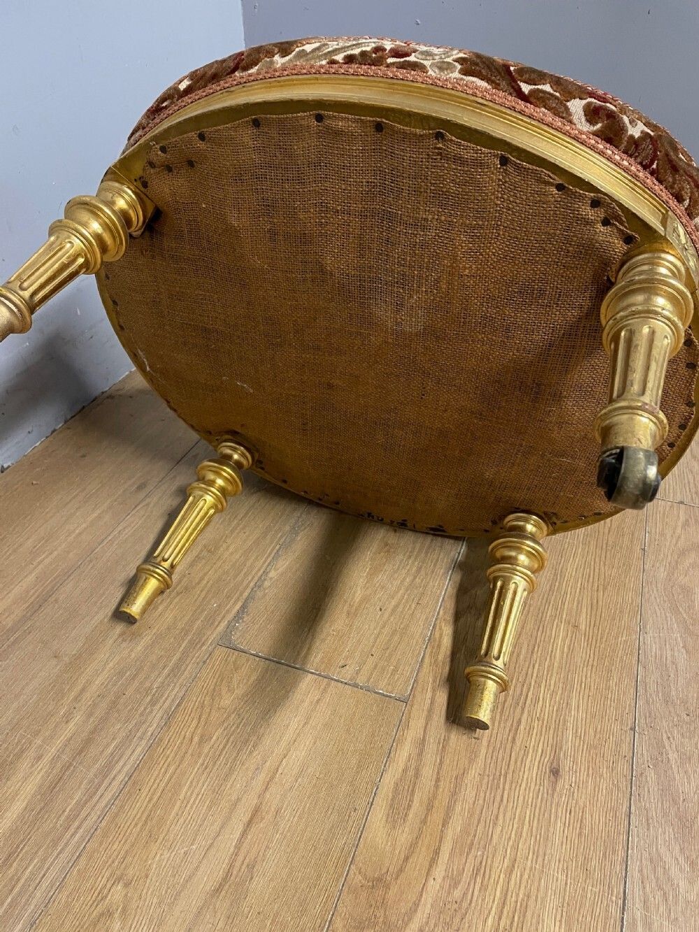 photo for sale C19th Carved Giltwood Nursing Chair