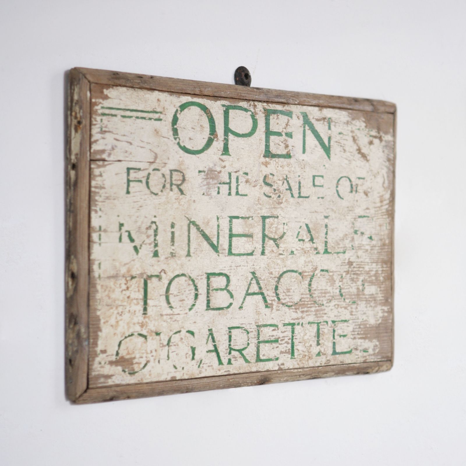 ‘Tobacco & Cigarettes’ Hand Painted Shop Sign photo 250.0