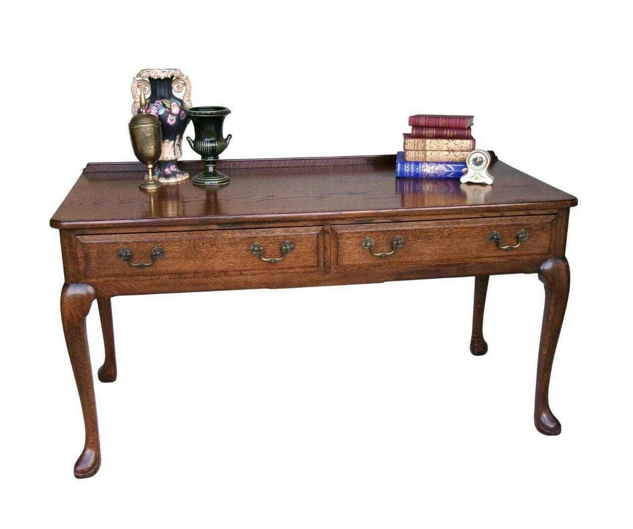 Rare Whytock & Reid Console Table, Antique Scottish Luxury Furniture, Ash Wood Desk photo vinterior