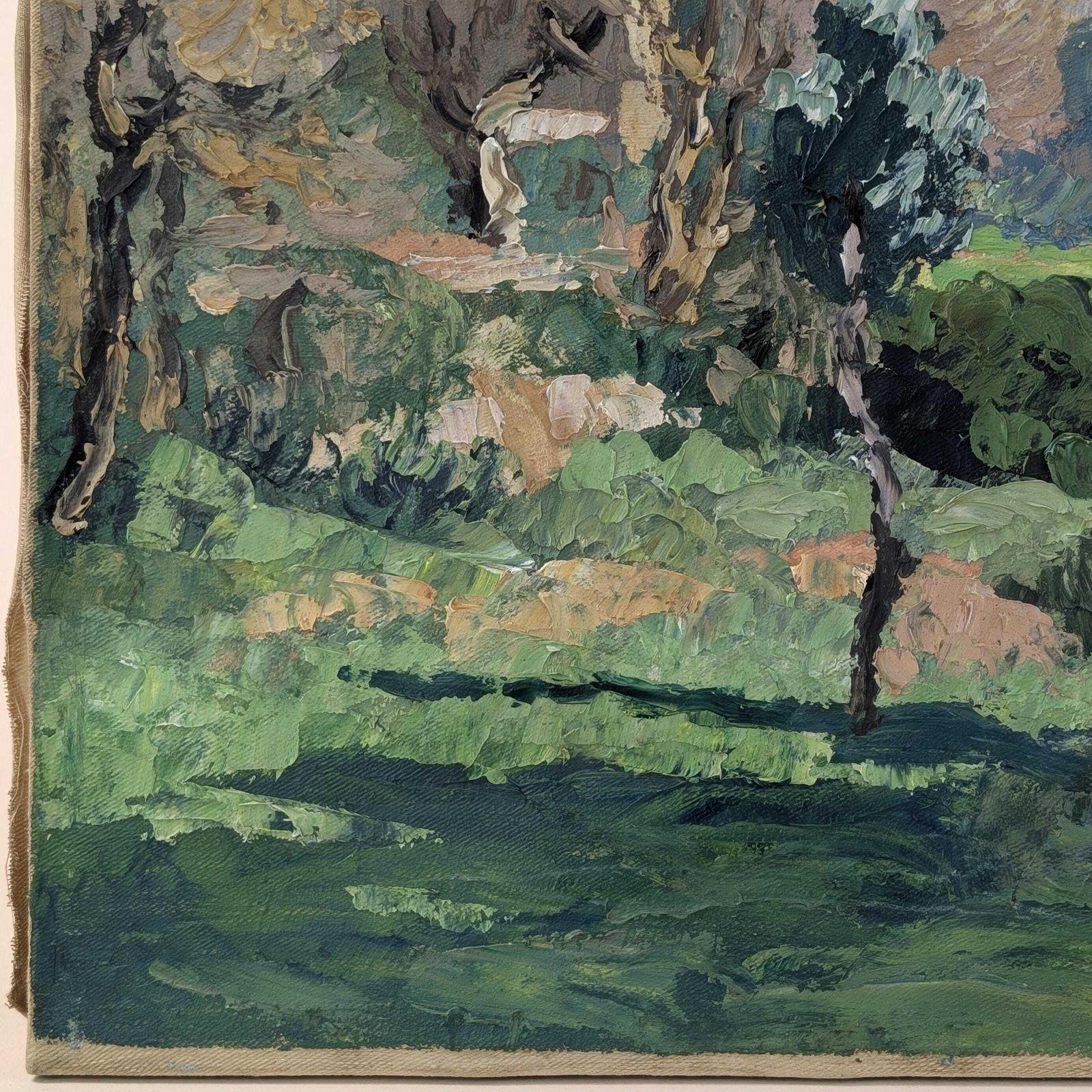 photo furniture French Post Impressionist Provence Landscape Jehan Berjonneau Oil Painting