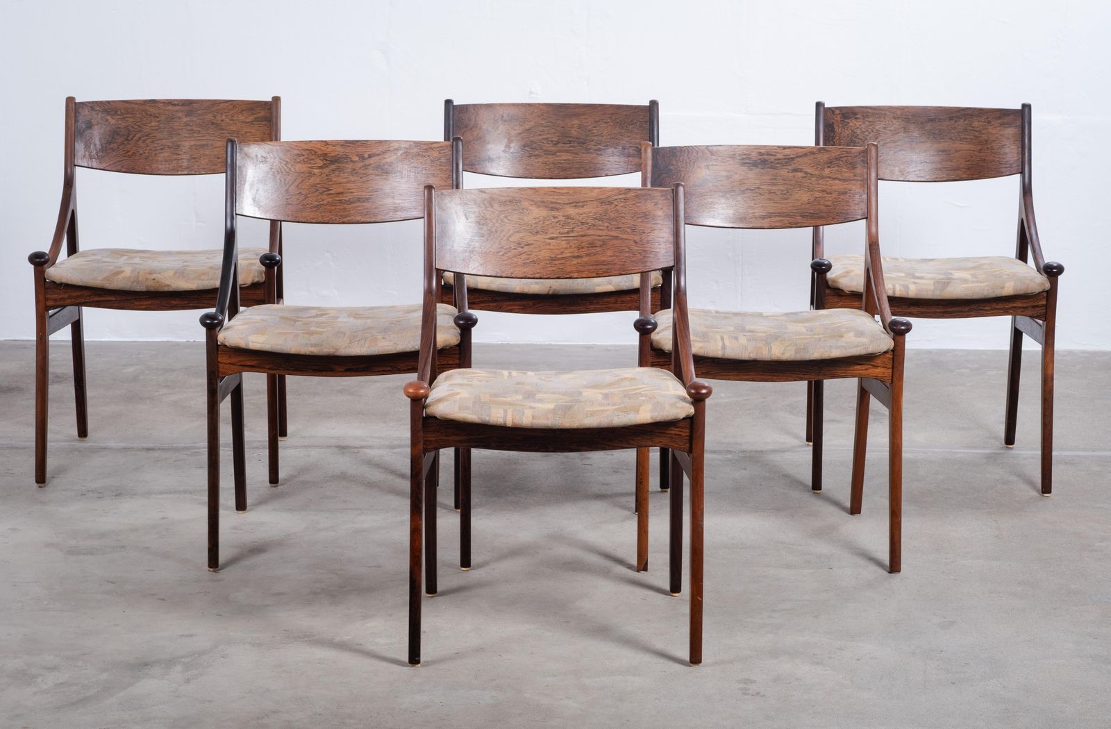 Dining Chairs In Rosewood By Vestervig Erikson For Brdr. Tromborg, 1960s photo for sale