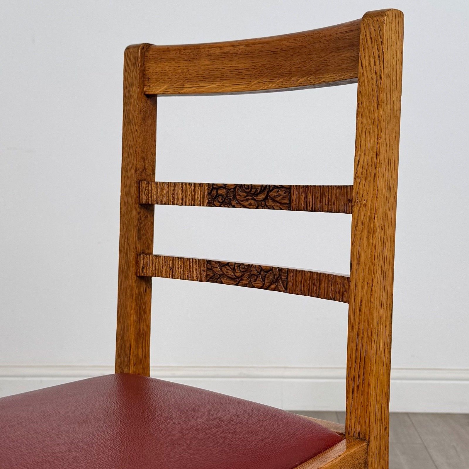 Antique 20th Century Set Of 4 Dining Chairs In Golden Oak ( Af 5314 ) photo Furniture