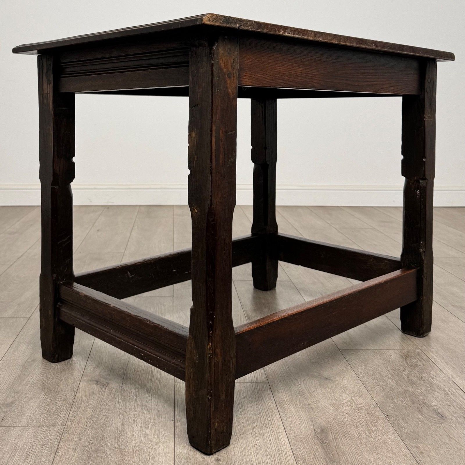 Antique 18th Century Georgian Joint Oak Side Table ( Af 5270 ) photo Furniture