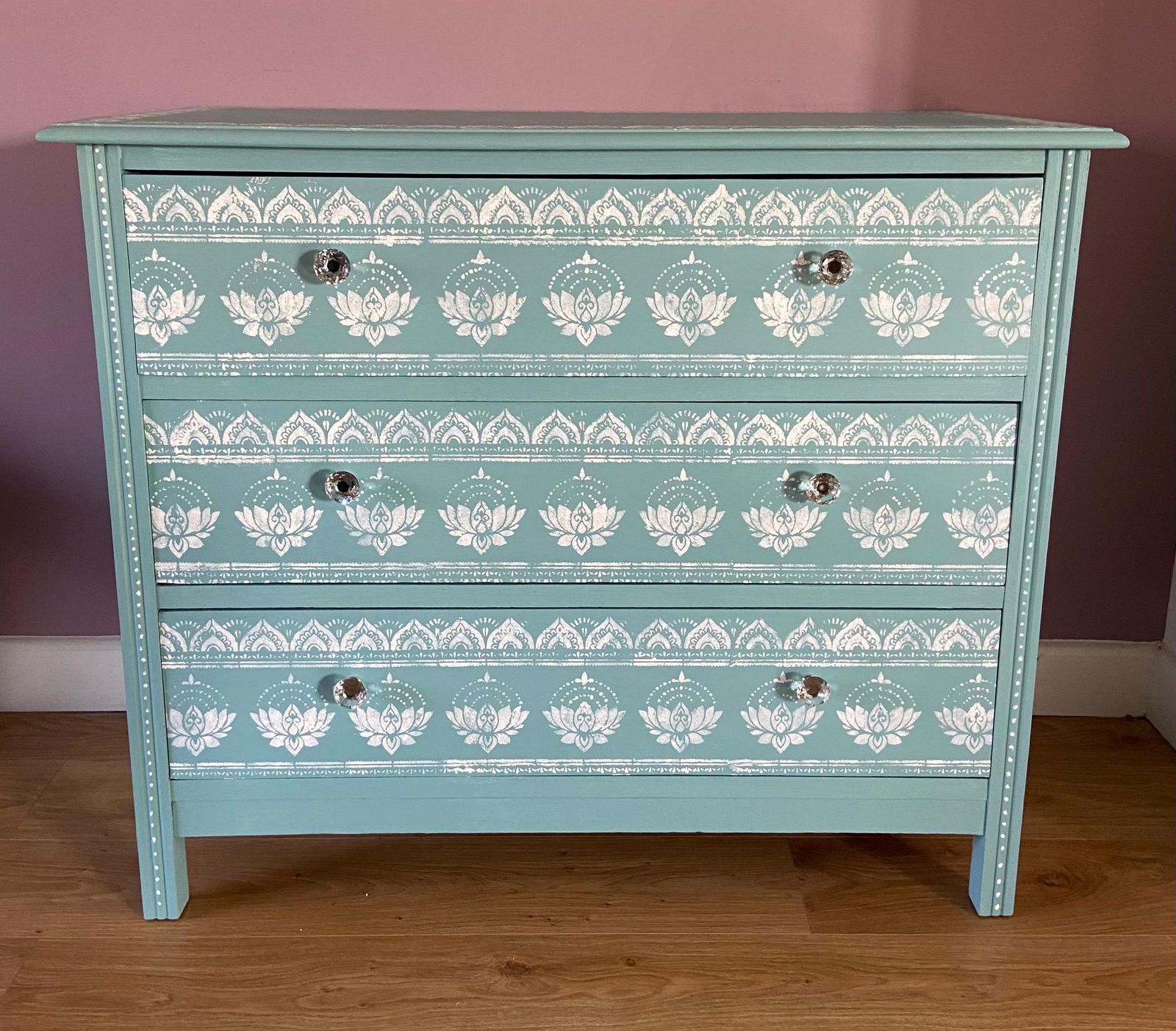 Mid Century Painted Chest Of Draws