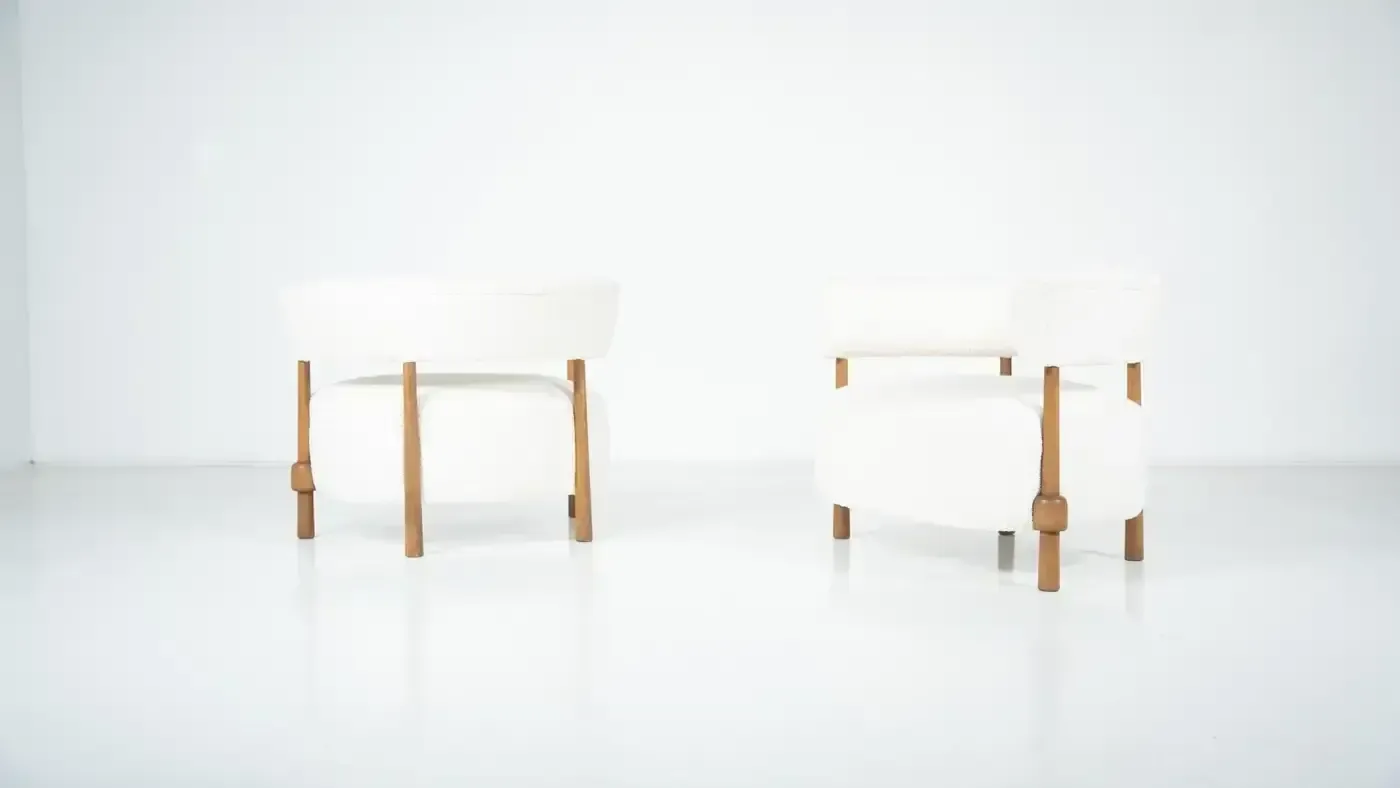 Pair Of Contemporary Italian Armchairs, Italy