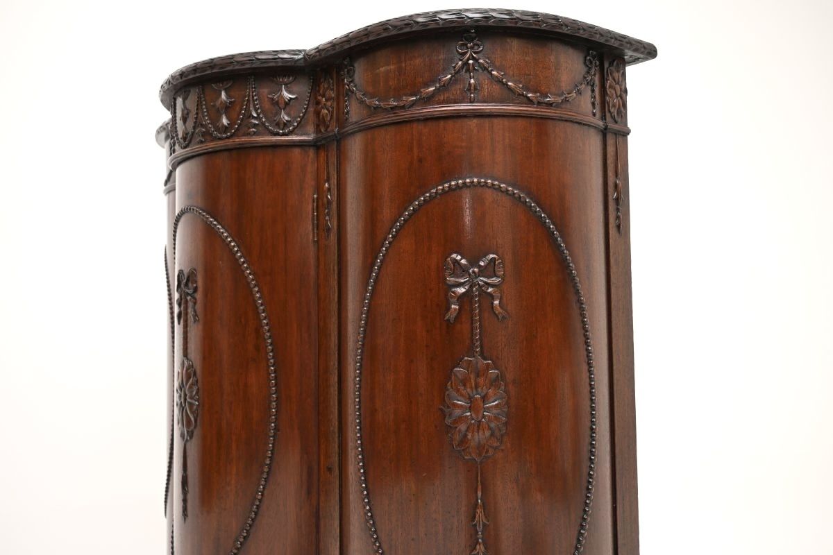 photo for sale Antique Georgian Adam Style Mahogany Cabinet
