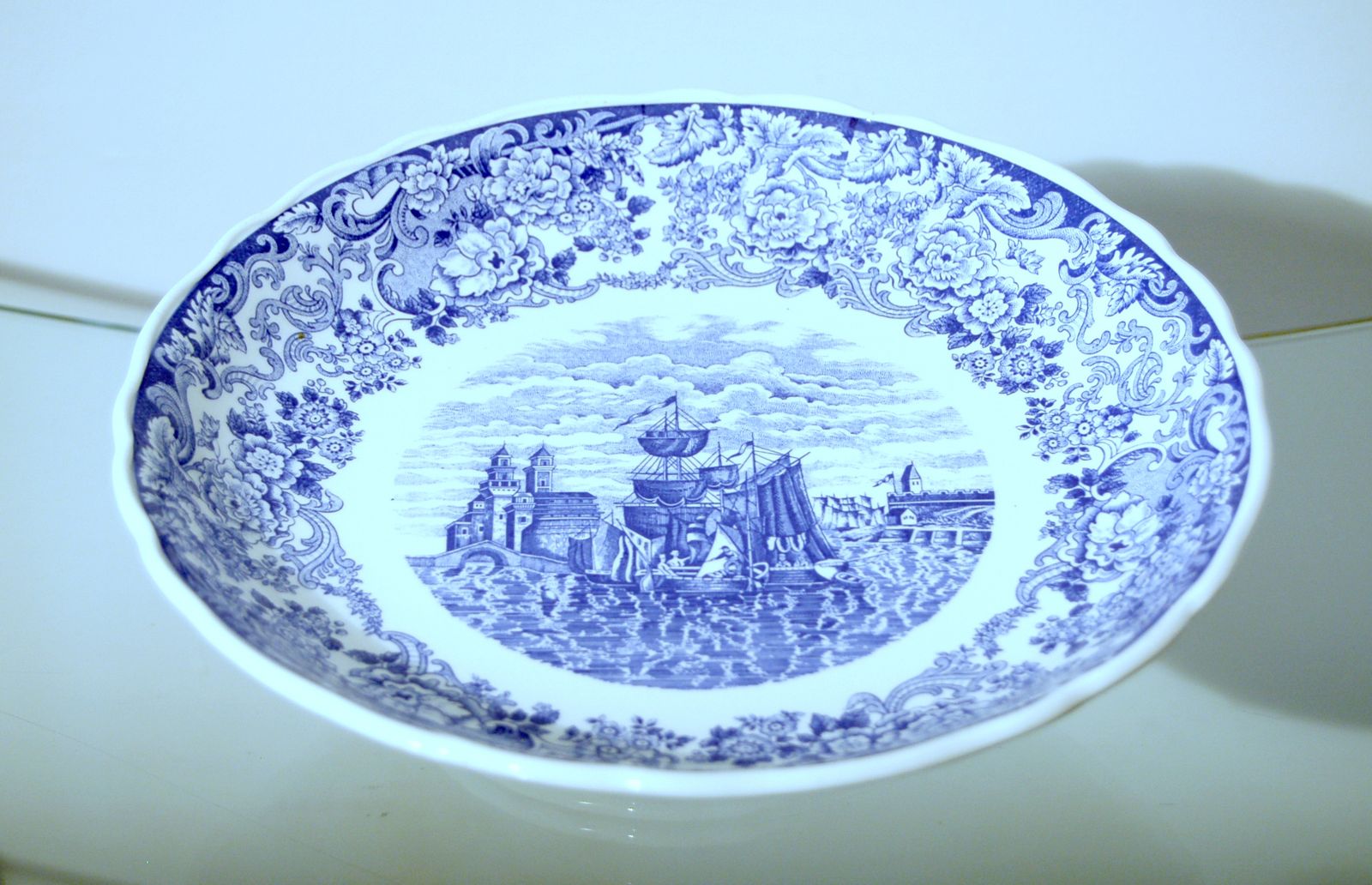 Laveno Italy / Porcelain Fruit Stand / 1920 / 40 Ca photo for sale