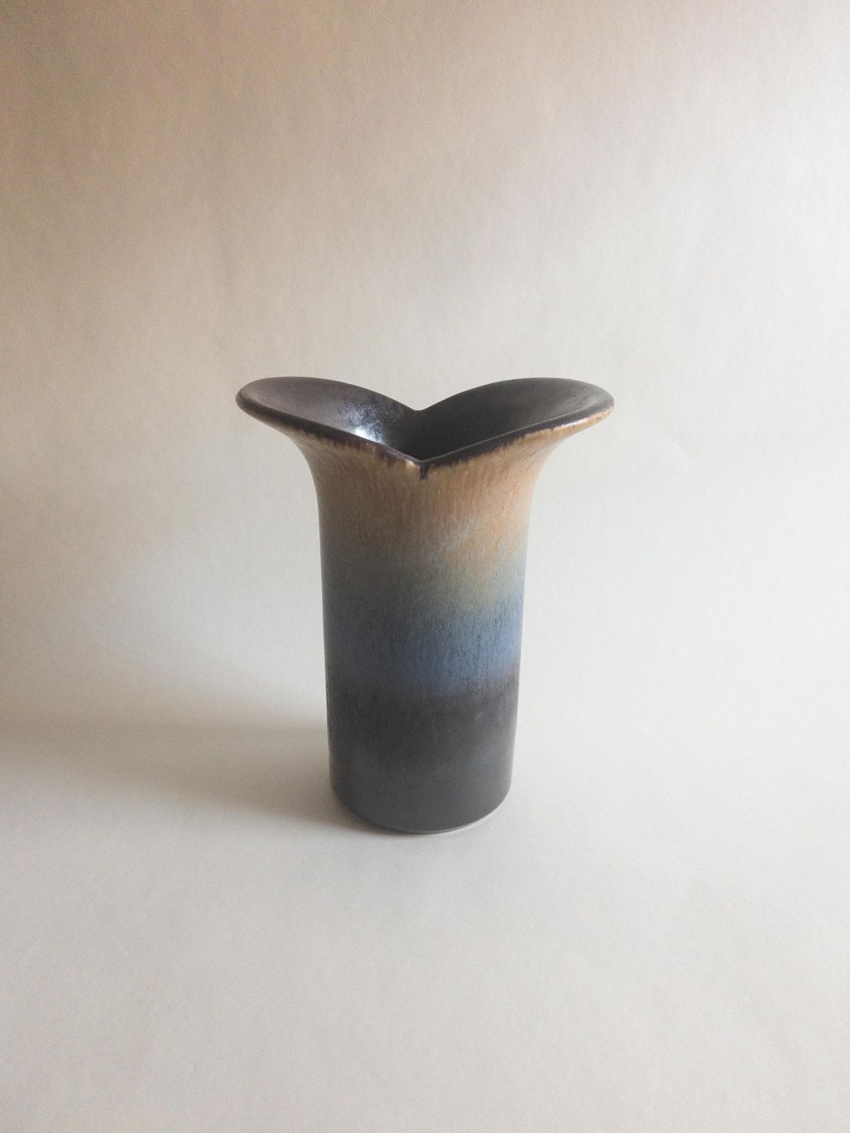 Marzi And Remy Vase: Mid Century West German Blue Ceramic Collectible photo vintage
