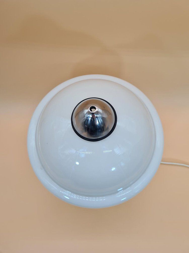 Vintage Space Age Table Lamp In Frosted Glass, 1960s photo 226.0