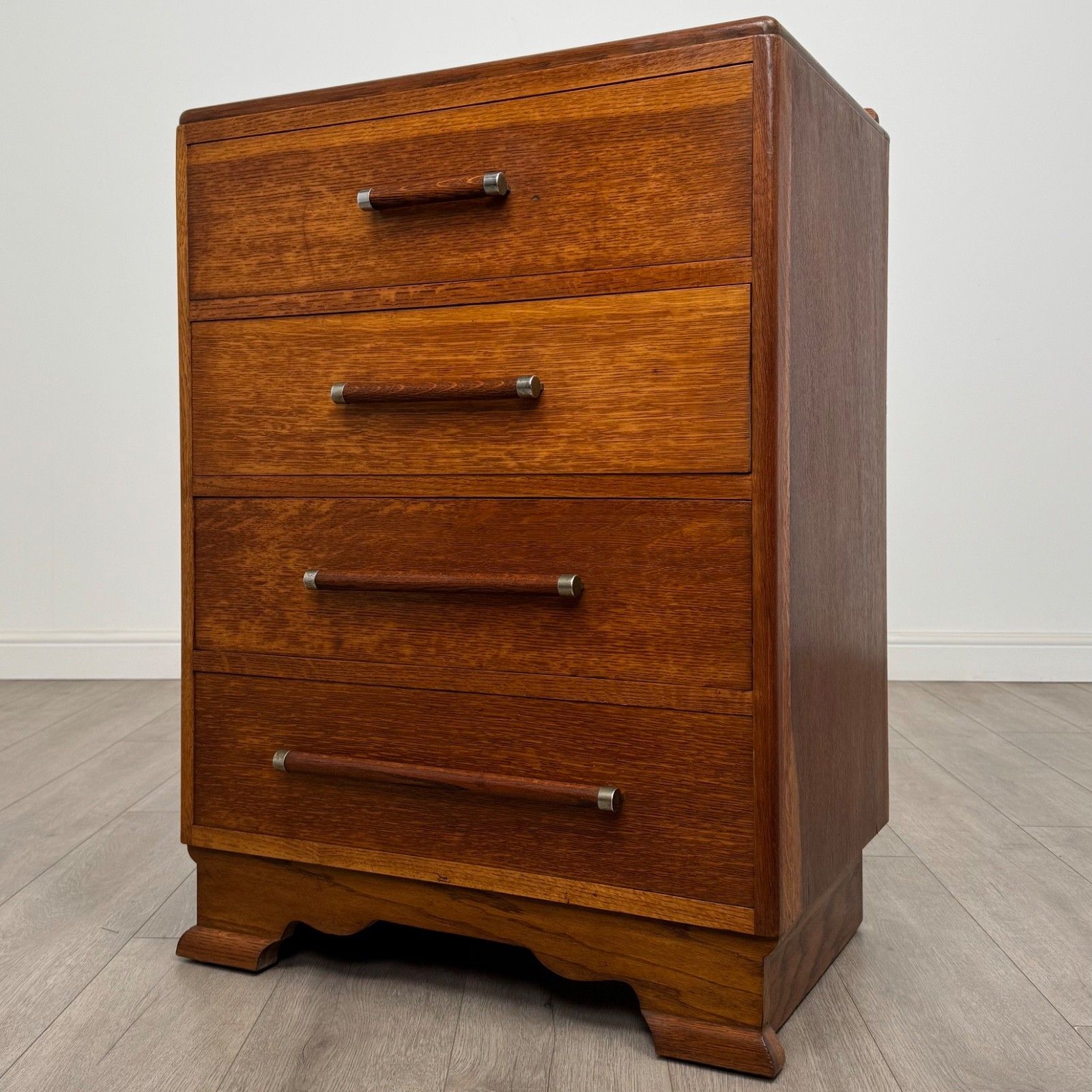 Vintage 20th Century Good Quality Oak Chest Of Drawers ( Af 5236 ) photo furniture