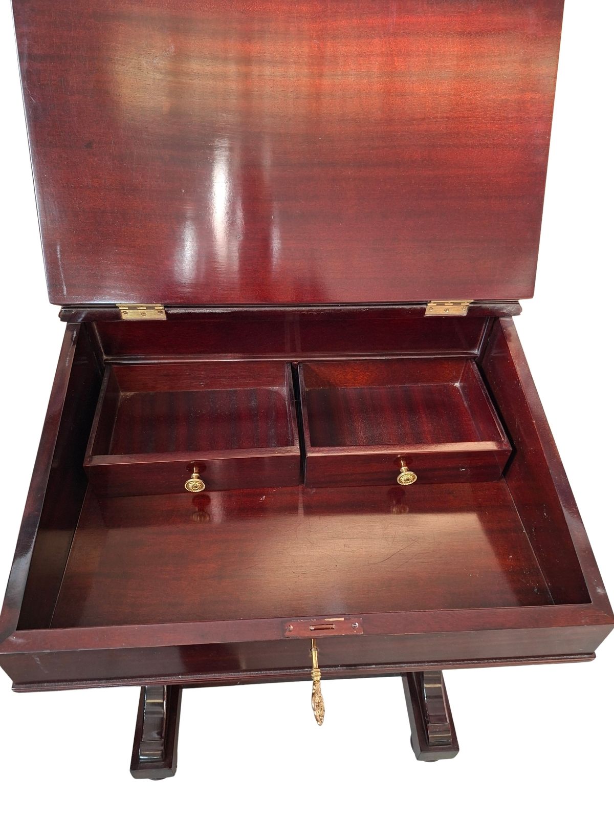 Elegante Scrittoio "Davenport" In Mogano photo 1085.66
