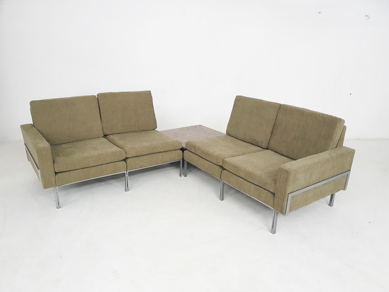 Modulaire 4 Zitsbank, Toegeschreven Aan Florence Knoll, Duitsland, Ca. Jaren 1960 photo furniture