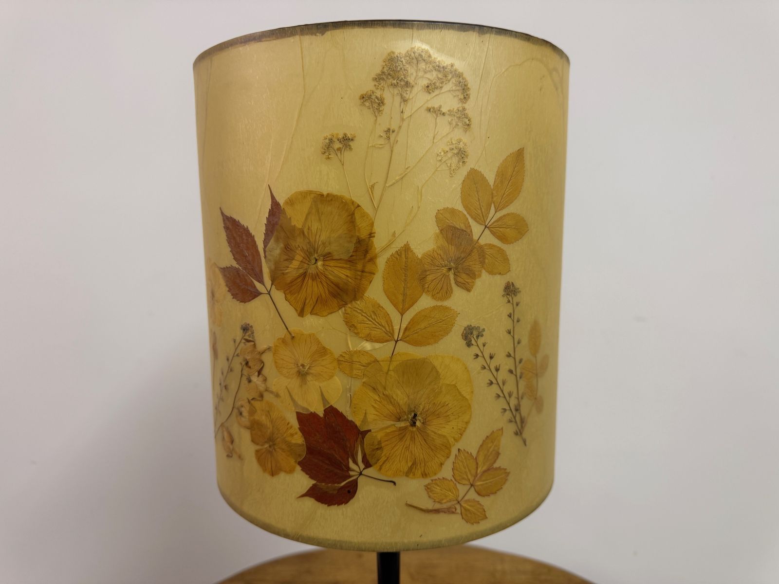 1960s French Brass And Metal Tripod Table Lamp photo vintage