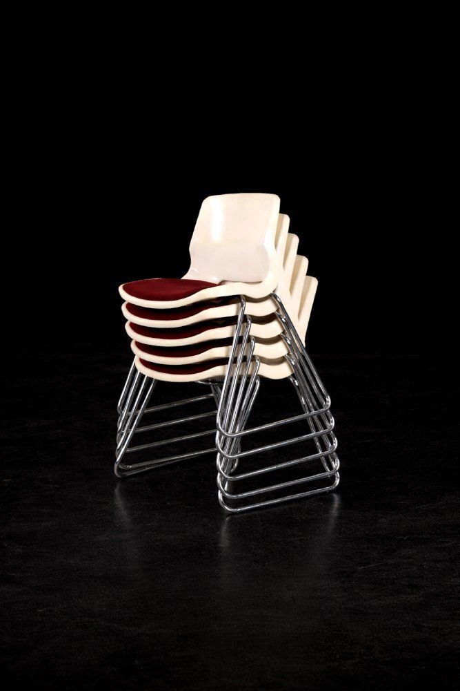 Mid Century Modern Scandinavian Chairs By Svante Schöblom For Overman, 1970s, Set Of 5 photo Furniture