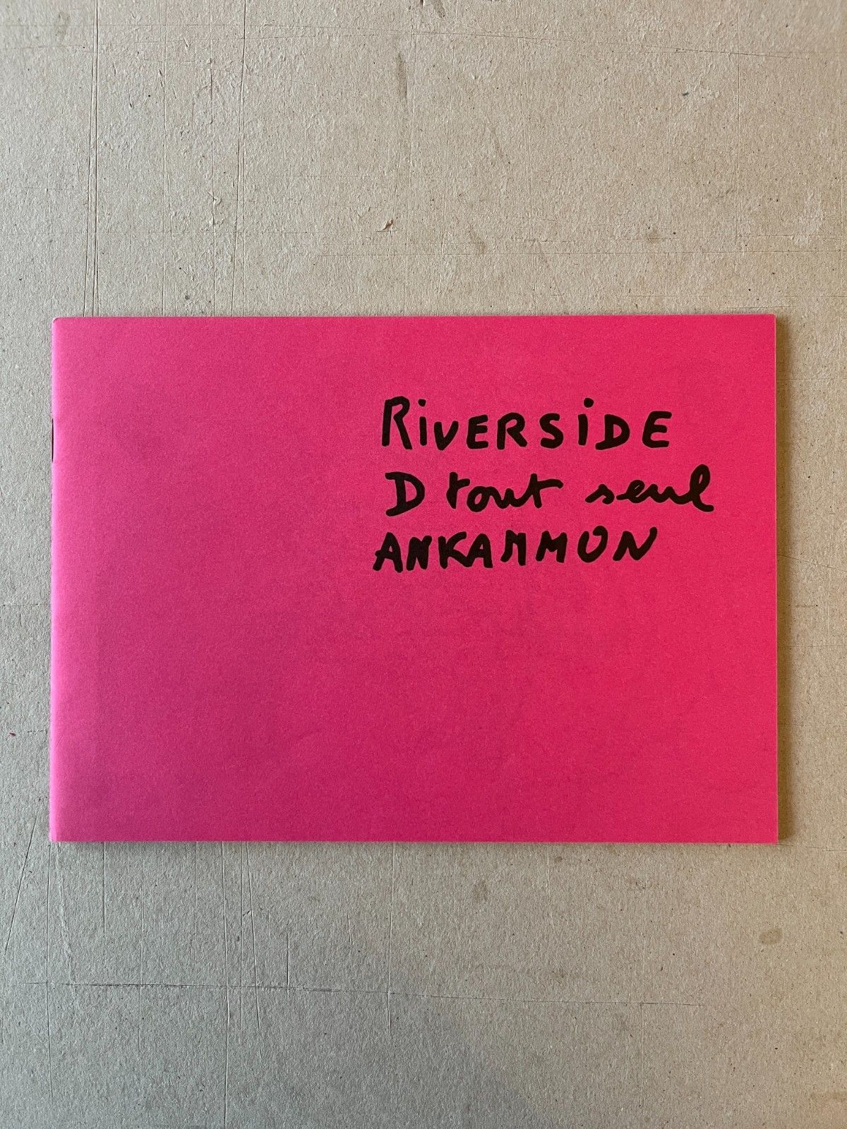 Martial Raysse Riverside D Tout Seul Ankammon Feuillet Illustré 1974 Signé Num