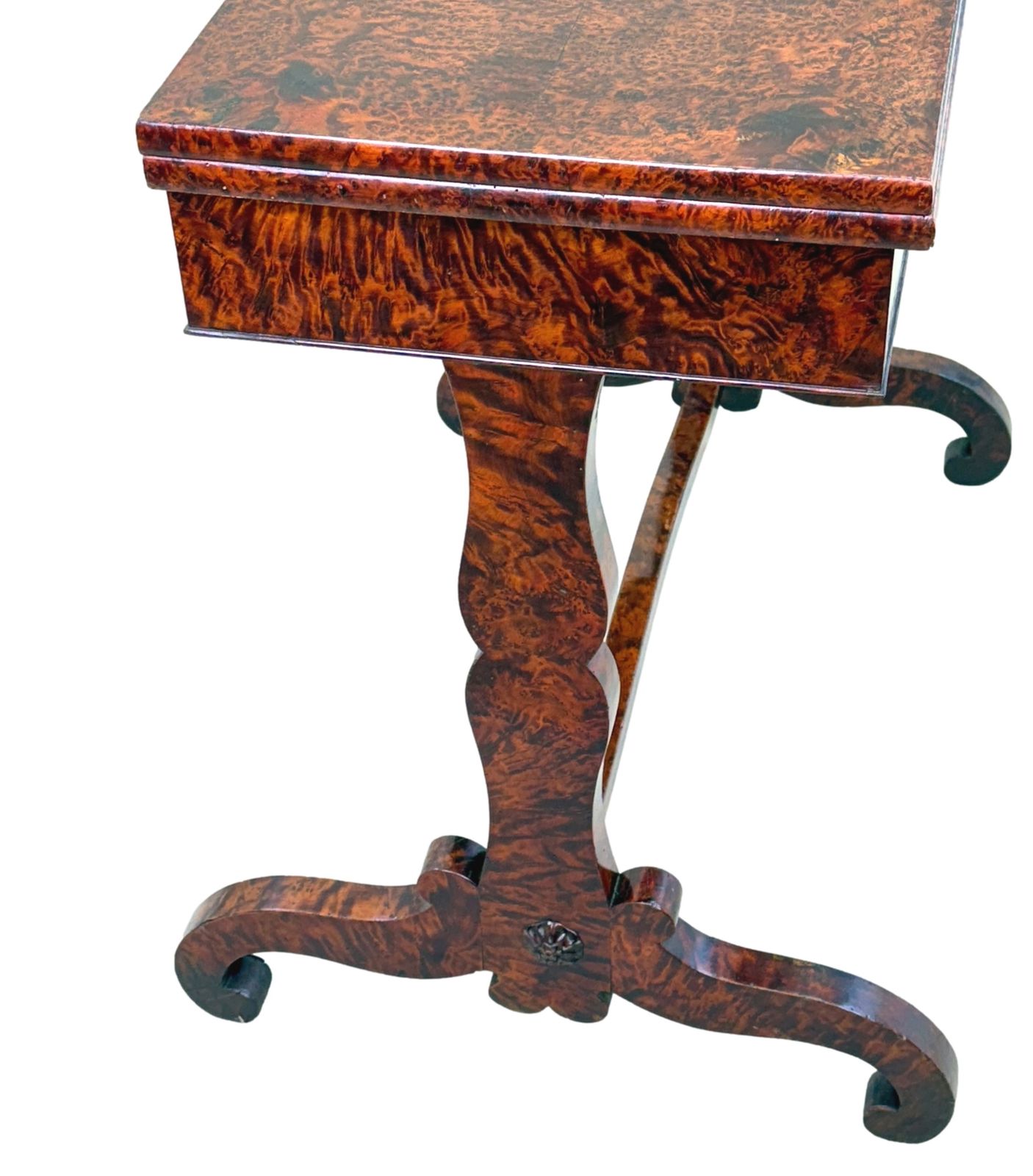 Furniture 19th Century Thuya Wood Card Games Table (England, Circa 1840) photo