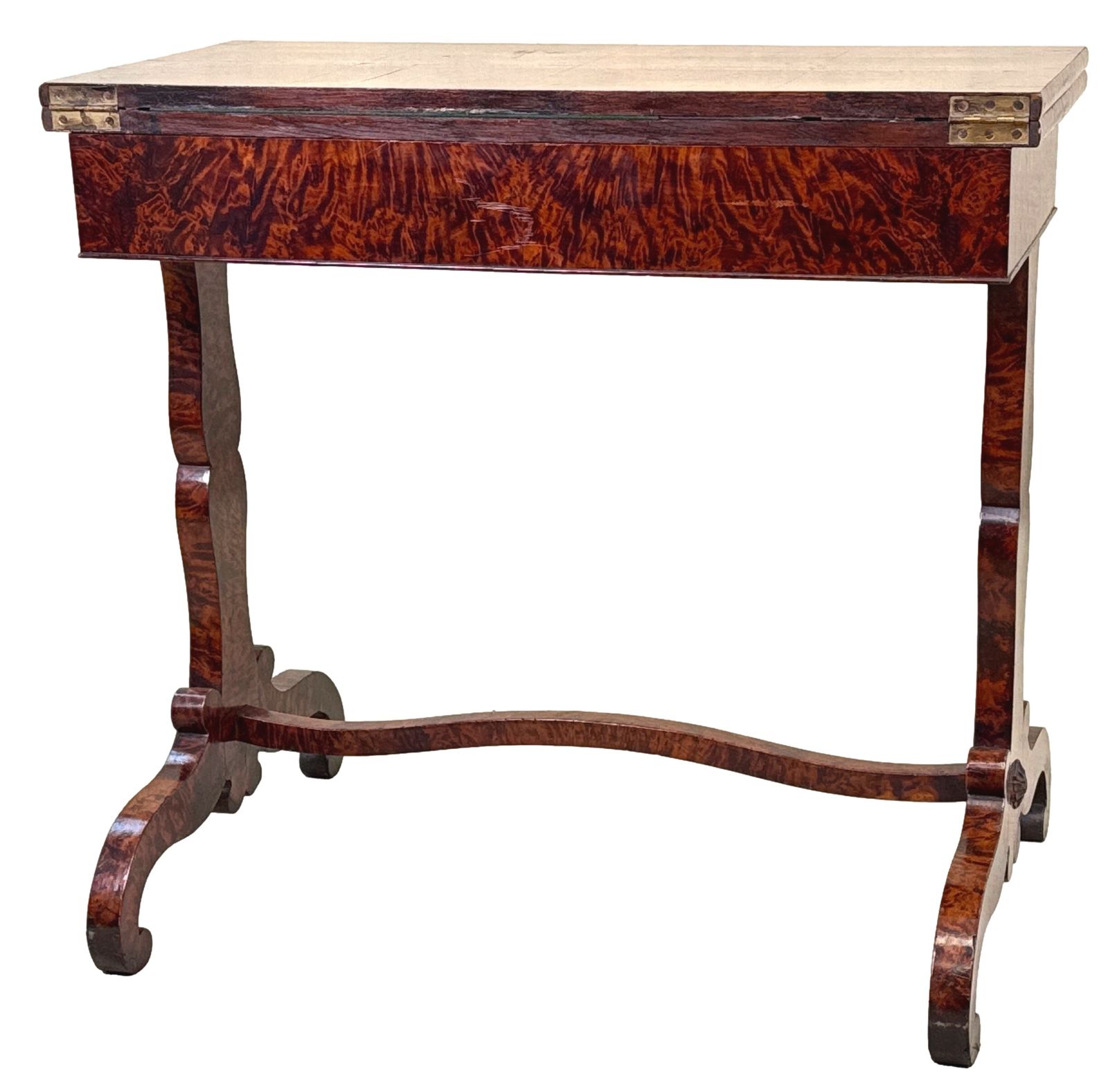 3200.0 19th Century Thuya Wood Card Games Table (England, Circa 1840) photo