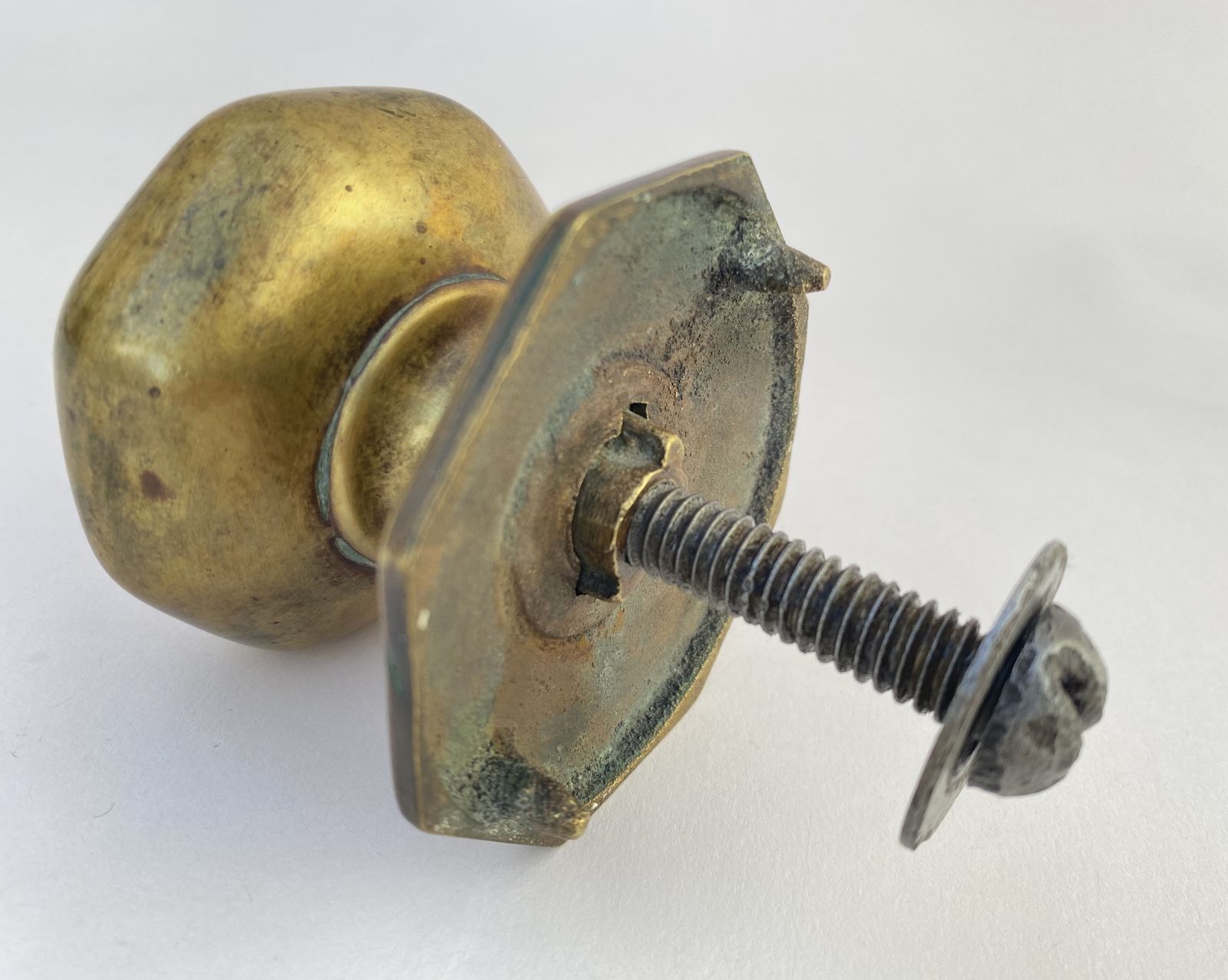 19th Century English Brass Front Door Center Pull photo Home Decor