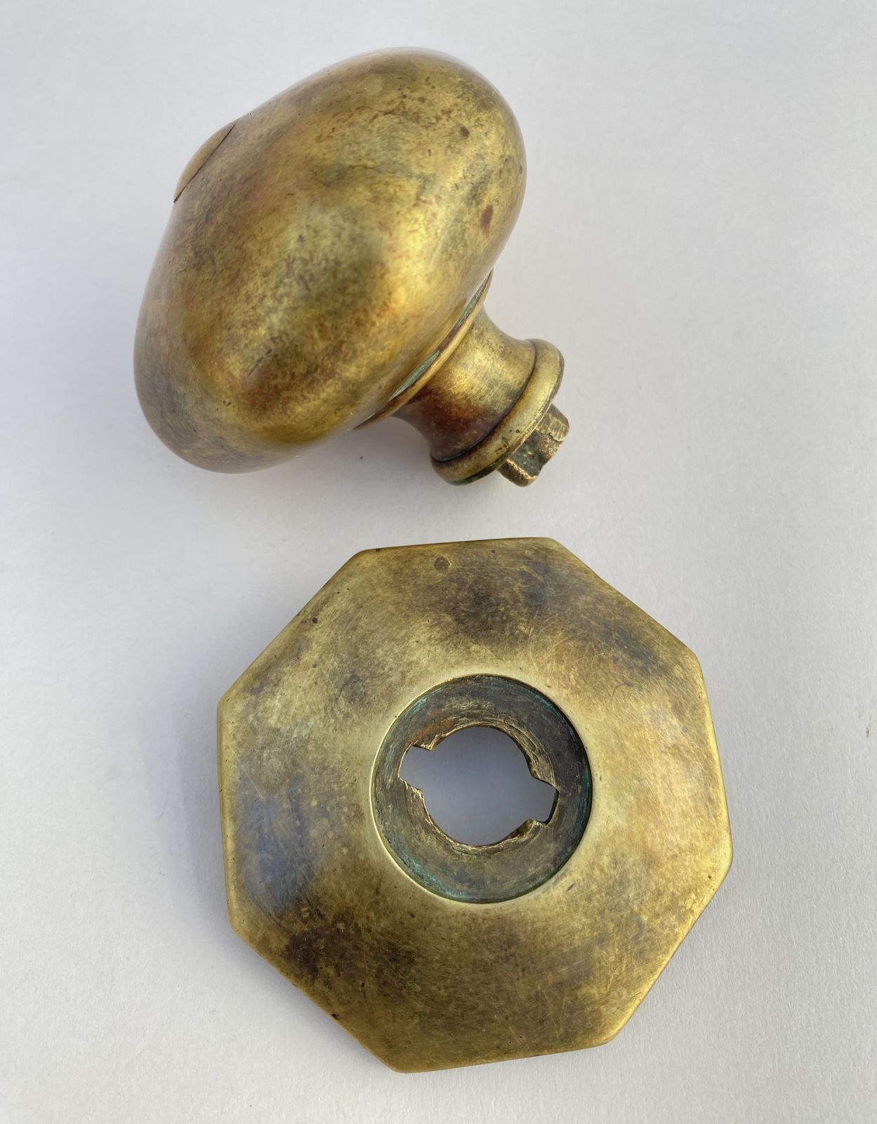Home Decor 19th Century English Brass Front Door Center Pull photo