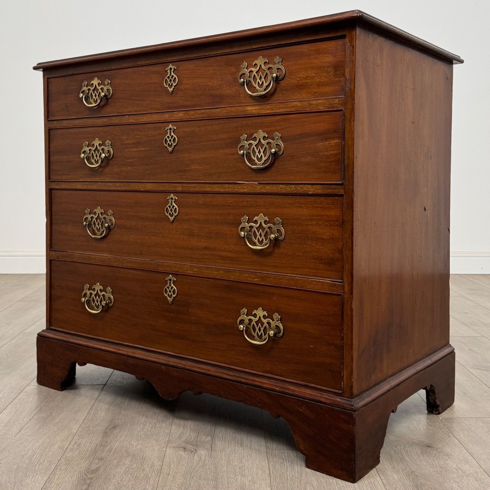 Antique 18th Century Georgian Mahogany Chest Of Drawers ( Af 5311 ) photo furniture