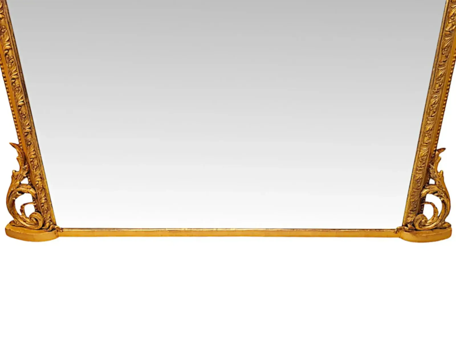 A Fabulous 19th Century Giltwood Overmantel Mirror With Mercury Sparkly Glass photo Home Decor