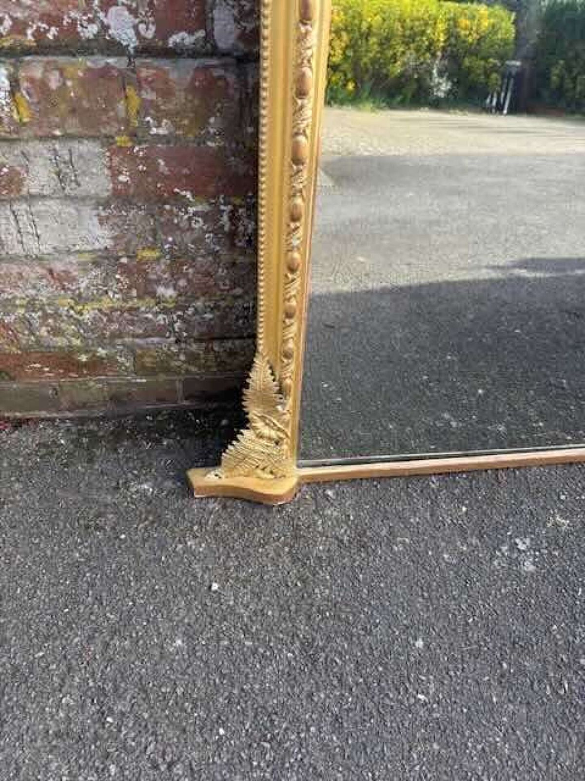 A Spectacular Large Antique English 19th Century Gilt Overmantle Mirror. photo 1795.0