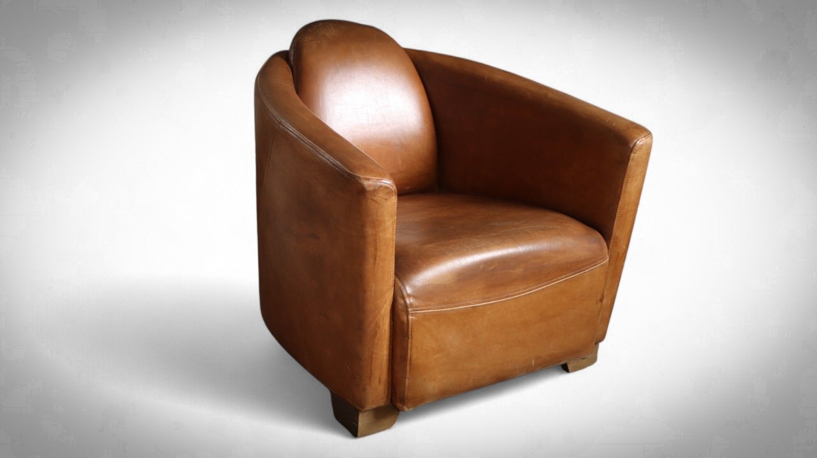 Timothy Oulton Halo Mars Aviator Rocket Leather Club Armchair Buck'dn Brok'n 🚚 photo furniture