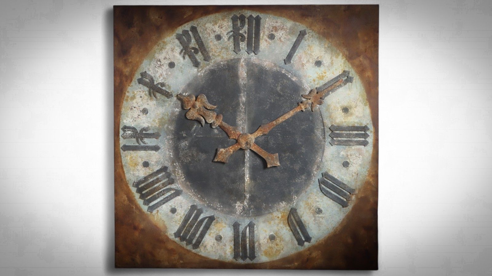 Stunning Timothy Oulton London "Fulham" Garden Or Indoor Wall Art Clock Gothic🚚 photo furniture