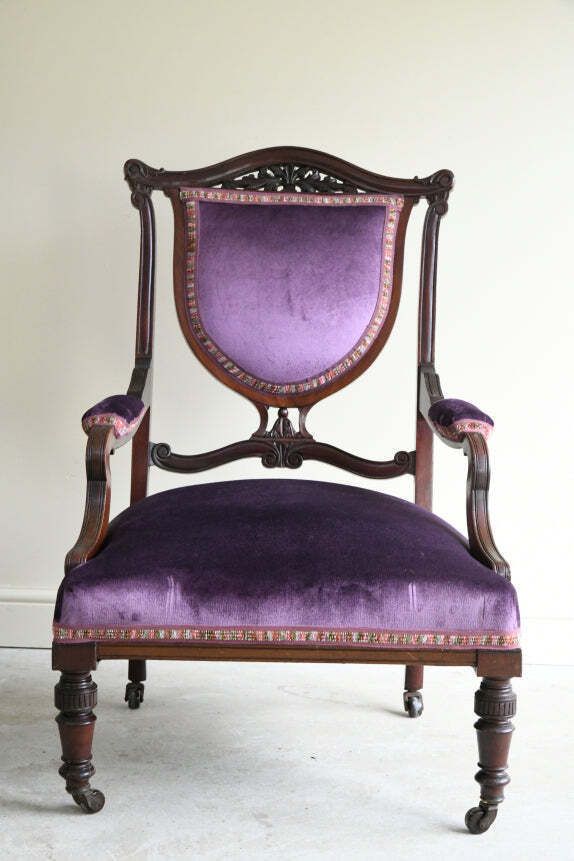 Edwardian Mahogany Armchair, Early 20th Century photo furniture