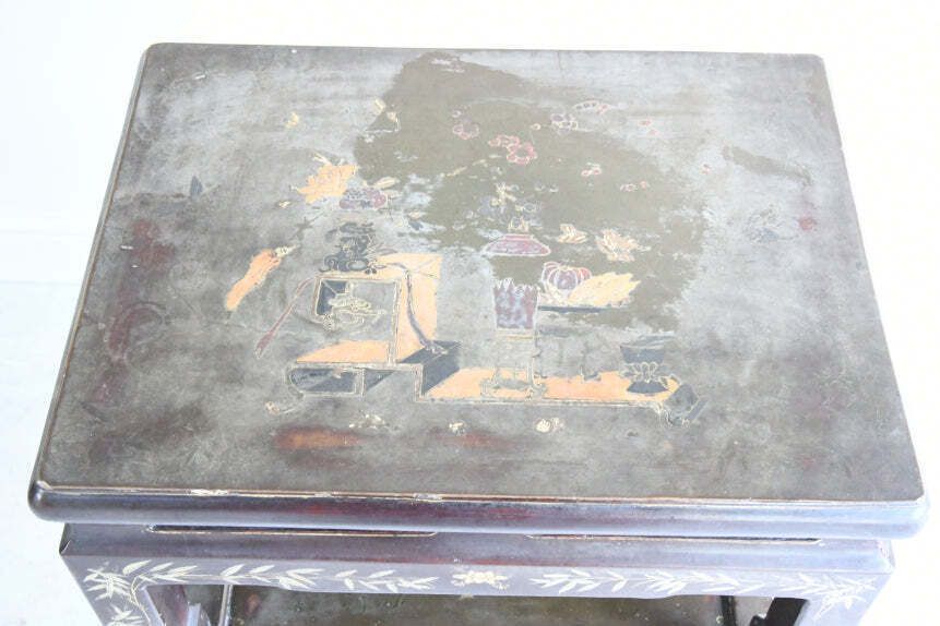 Chinese Plant Stand, 1800s, Antique photo vintage
