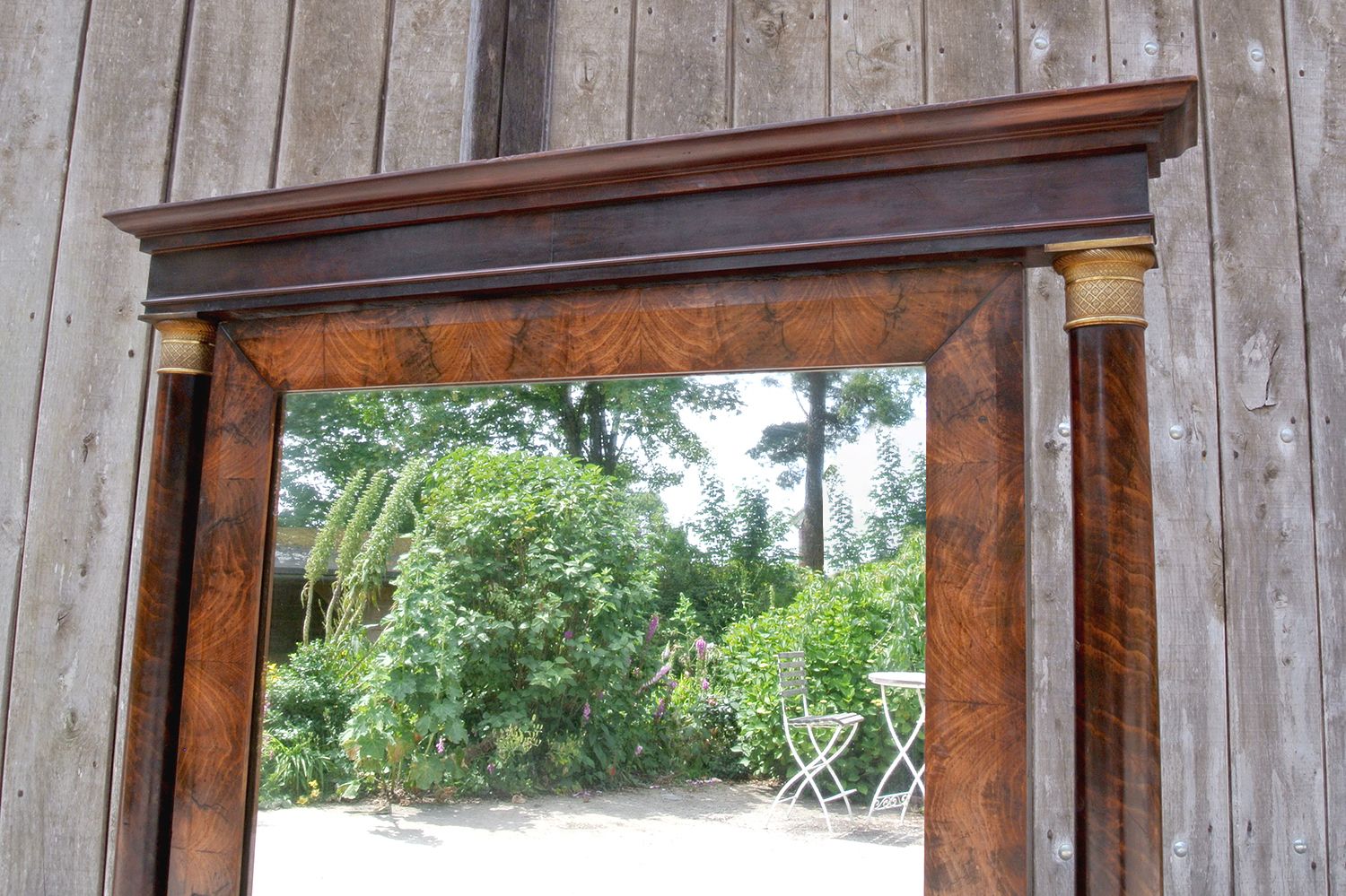 Regency Cheval Mirror Of French Empire Design With Brass Mounts C. 1815 photo Home Decor