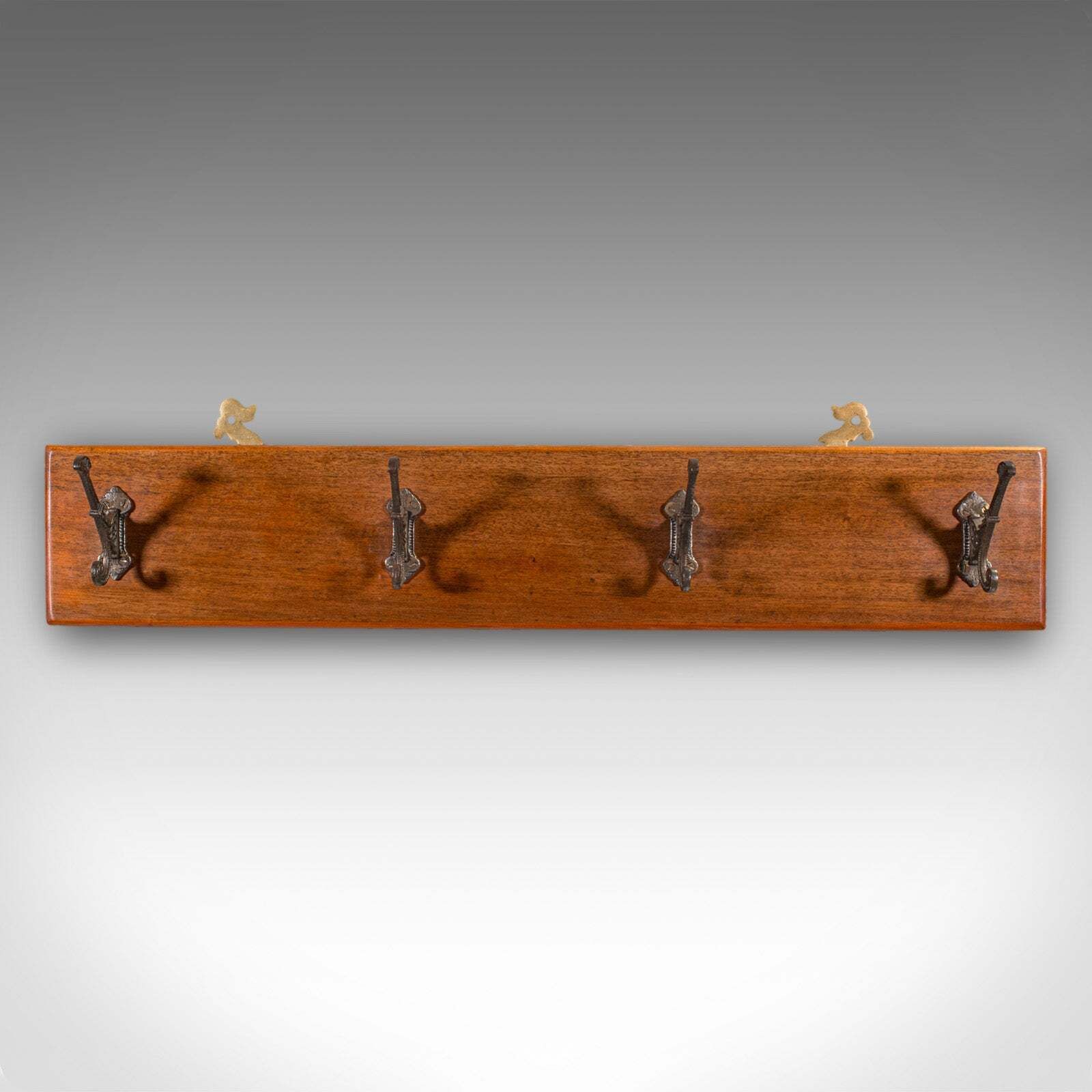 Antique Coat Rack, English, Cloakroom, Reception Hall, Mounted Hooks, Victorian photo furniture
