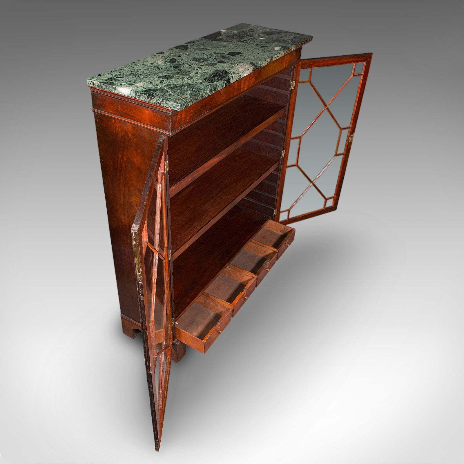 Antique Astragal Glazed Bookcase, English, Display Book Cabinet, Victorian, 1880 photo buy