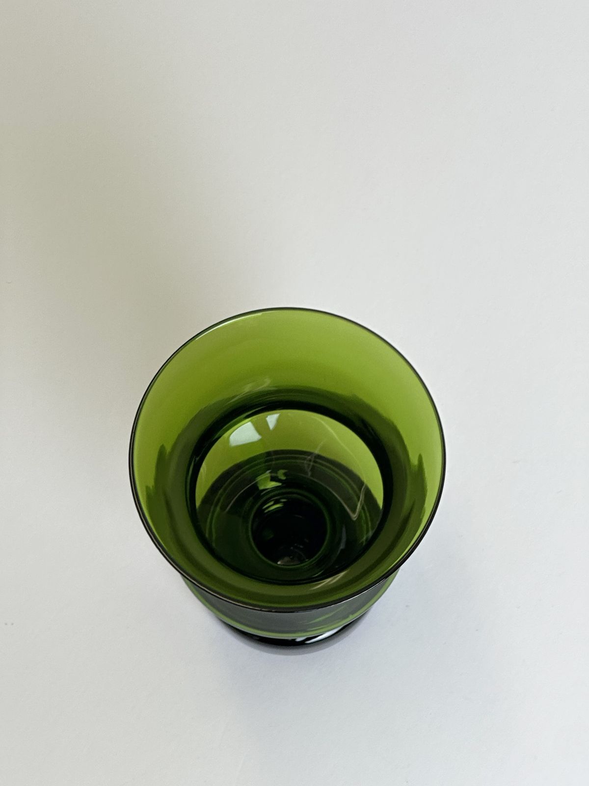 Mid Century Hooped Green Glass Vase By Tamara Aladin For Riihimaki, Finland, 1960s photo vintage