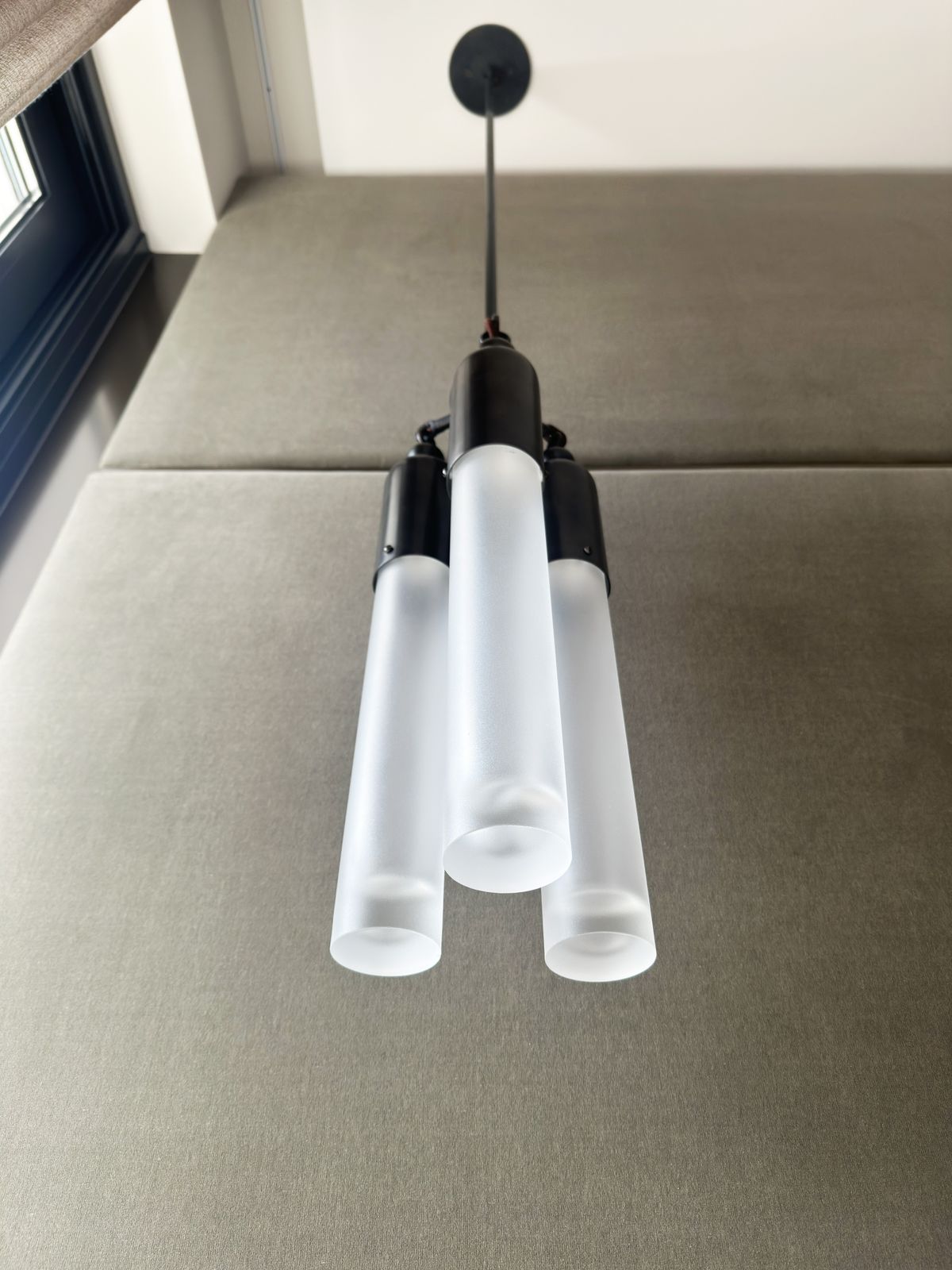 Pair Of Tassel 3 Bronze Pendant Lights By Apparatus Studio photo buy