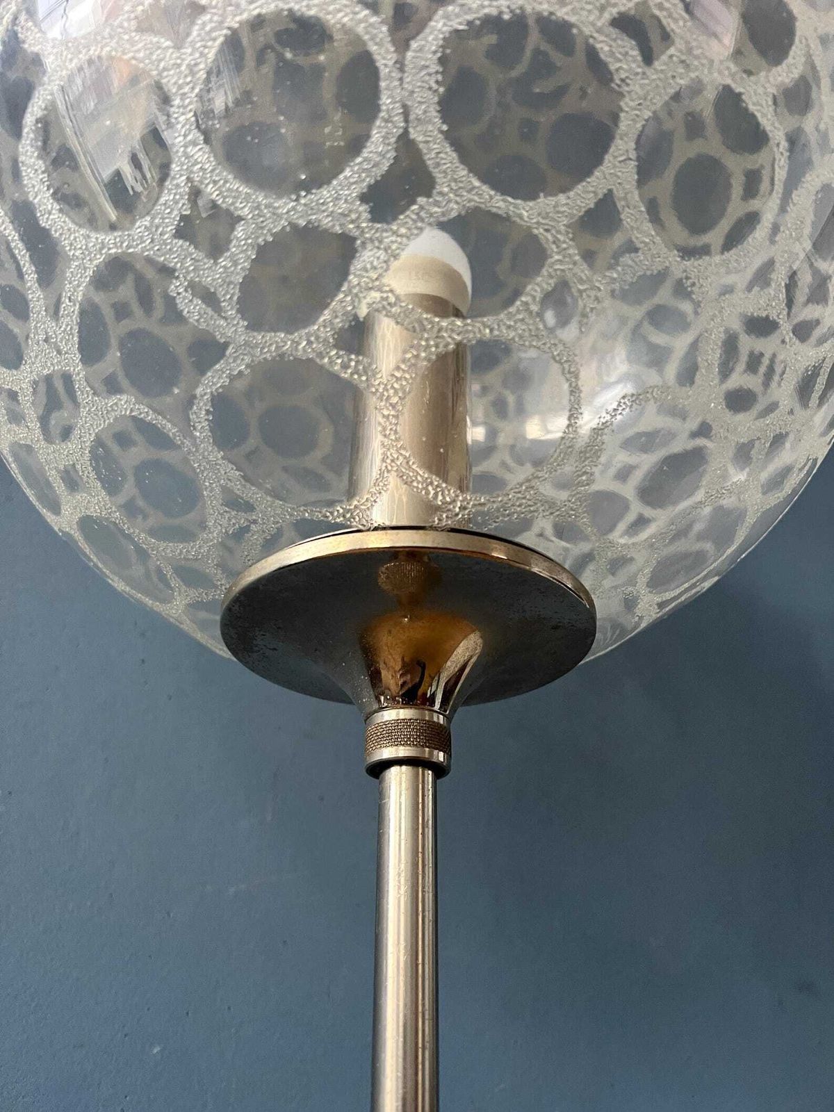 photo vintage Vintage Glass Floor Lamp By Doria Leuchten