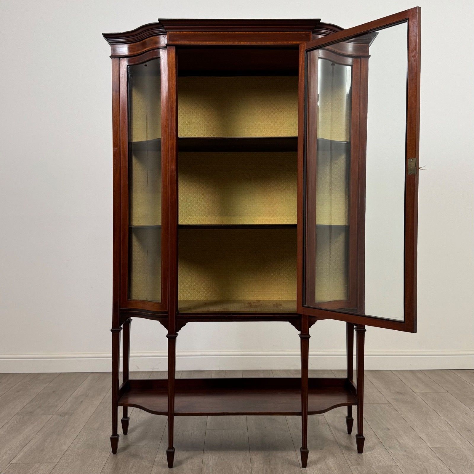 Antique 20th Century Edwardian Display Cabinet In Mahogany ( Af 5273 ) photo furniture