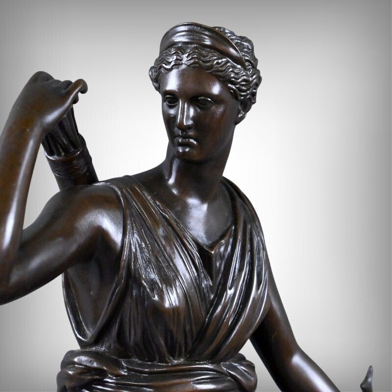 Important Bronze Sculpture "Diana The Huntress" After Leochares – Part 2, 19th Century photo furniture