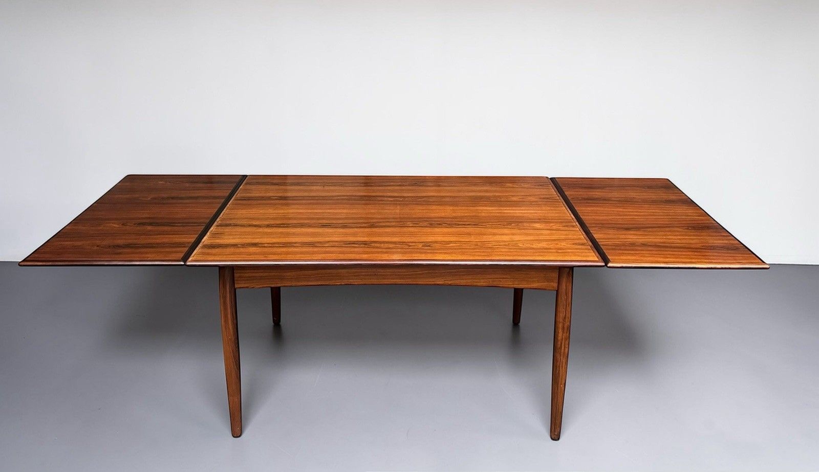 Furniture Danish Knud Nielson Rosewood Extending Dining Table Draw Leaf Superior Quality photo