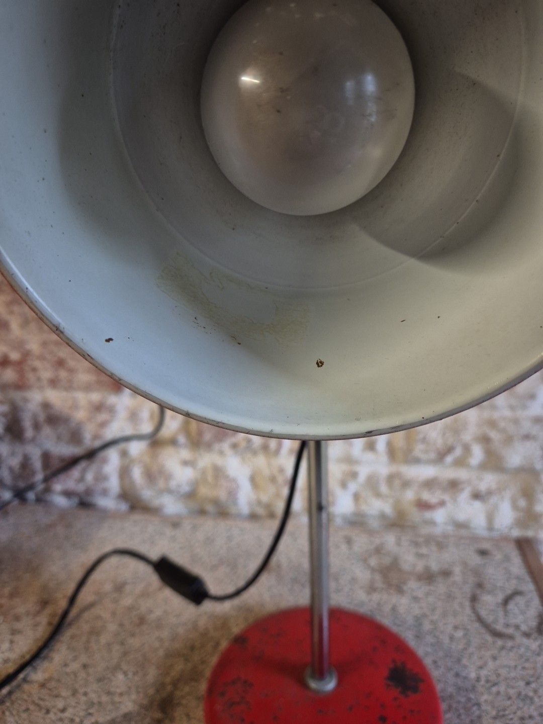 1980's Adjustable Metal Red Desk Lamp By Moda Of Denmark photo buy