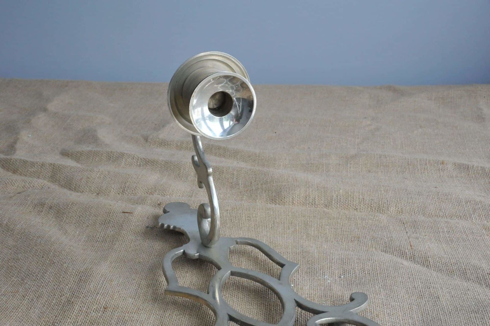 Silver Plated Fretwork Wall Sconce photo Home Decor