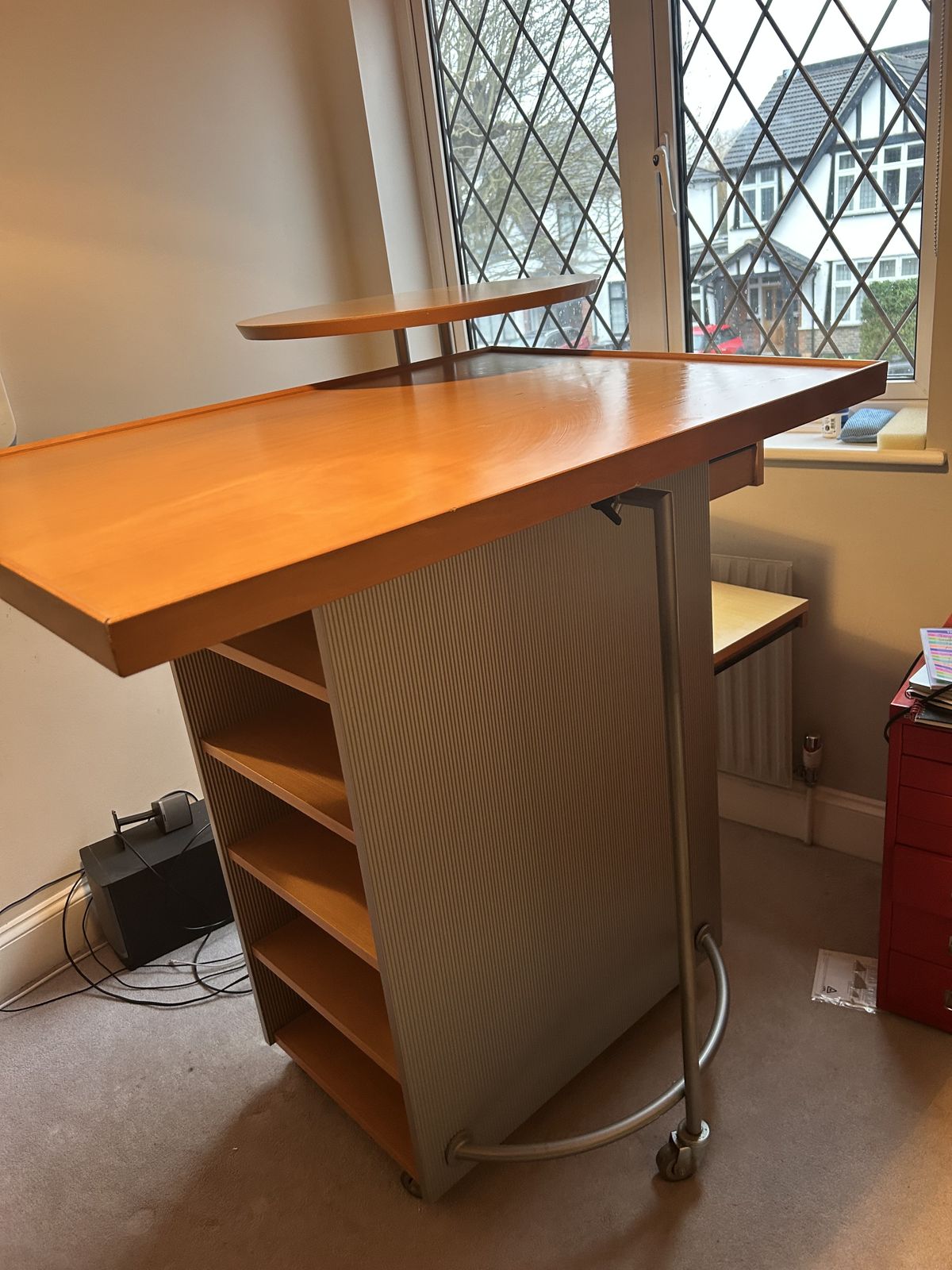 Ligne Roset Modernist Drafting Desk & Chair  Designed By Peter Maly. photo furniture