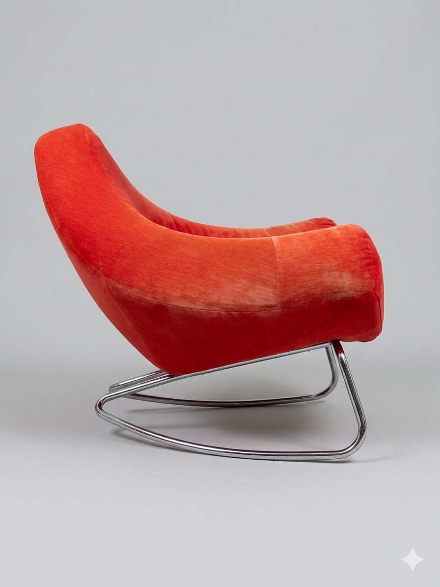 1970s Original Retro Orange Chair photo for sale