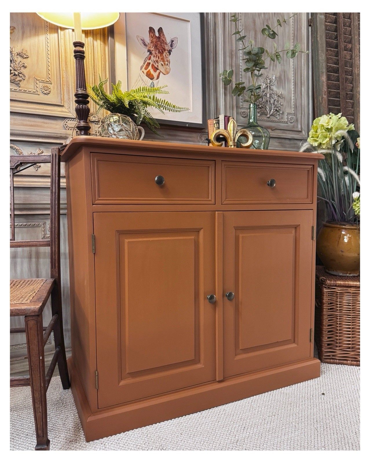 Small Sideboard Or Hall Cupboard  In Marmelo By Farrow And Ball Delivery 🍊 photo furniture